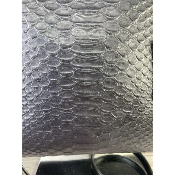 Coach 36879 Stamped Snakeskin Stanton Carryall Navy Leather Handbag - Picture 17 of 17